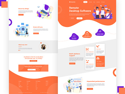 AnyDesk website redesign agency branding design landingpage redesign responsive sharing template ui design uidesign website