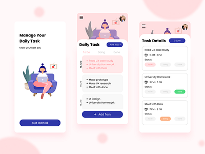 Task Management Apps Concept app concept design ios management mobile task todo todolist uidesign uiux