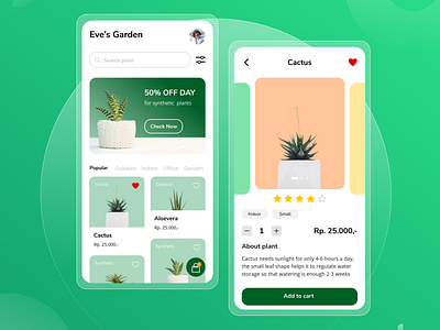 Plant Shop App app design mobile plant plant app plant shop shop app ui uidesign uiux