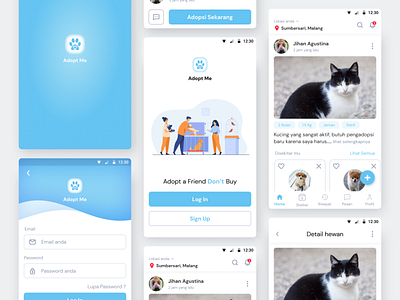 Adopt Me - Pet Adoption App Design