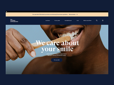 The Invisible Orthodontist Browser design layout logo ui user experience user interface ux web web design website