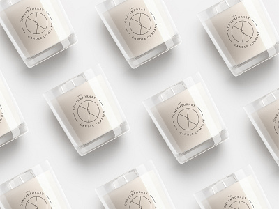 The Contemporary Candle Company brand branding clean design flat icon identity logo minimal packaging typography vector