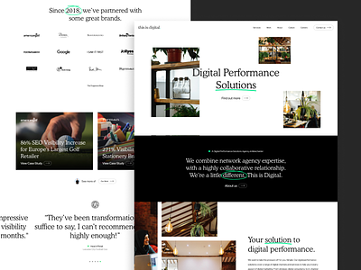 This is Digital: Homepage branding design home homepage landing page logo ui user experience user interface ux web website
