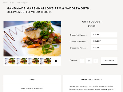 Product Interior content design ecommerce food layout madebyshape shape ui ux web