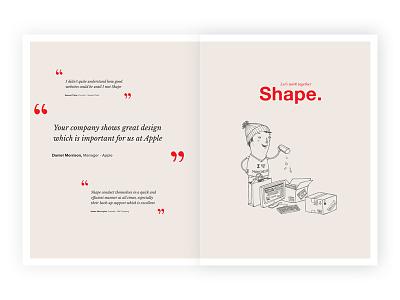 Shape Newspaper Spread design editorial madebyshape newspaper print promo shape web design