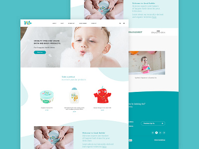 Good Bubble clean grid home minimal parallax serif typography ui ux website