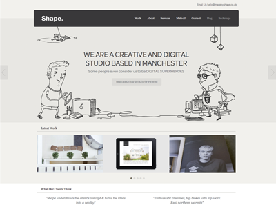 Relaunched Shape Design Studio Website