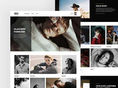 Boys By Girls Home design ecommerce layout madebyshape shape typography ui user interface ux web web design website