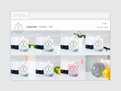 Candle Company Full candle candles company contemporary ecommerce home online shop online store photography product products shop ui user experience user interface ux