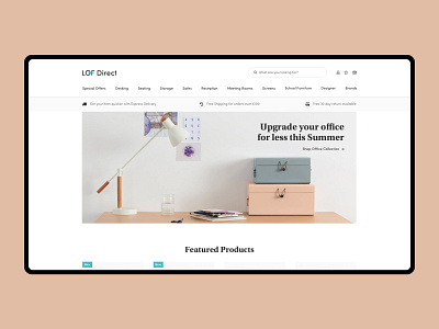 Lof Direct design ecommerce layout typography ui user experience user interface ux web website