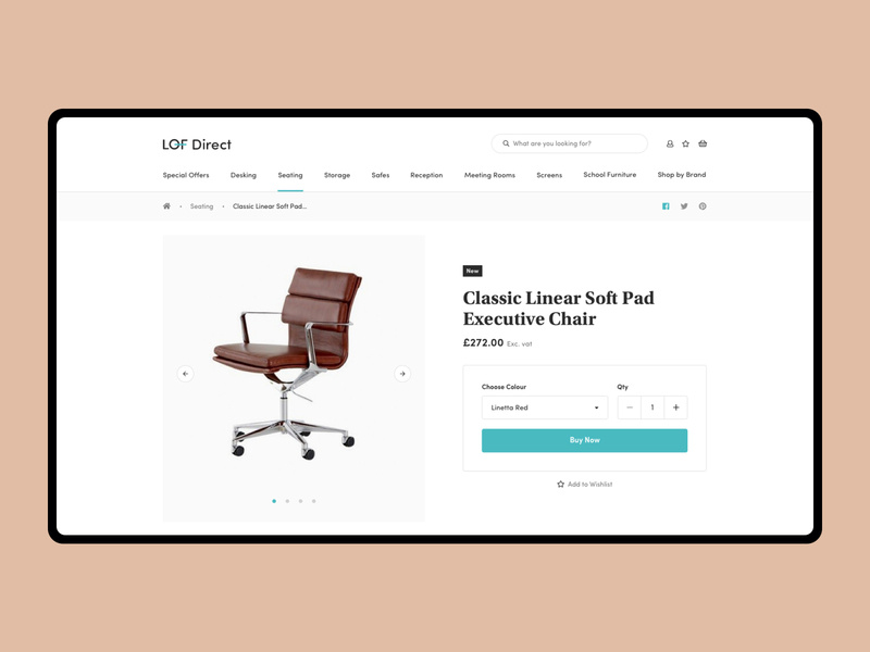 Lof Direct - Product Detail user experience typography user interface ecommerce layout website design web ux ui