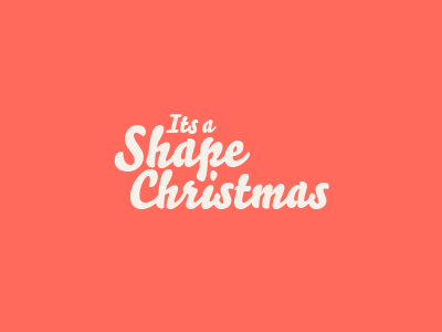 It's a Shape Christmas Logo branding christmas creative creatives illiustration logo madebyshape shapedesignstudio typographers typography
