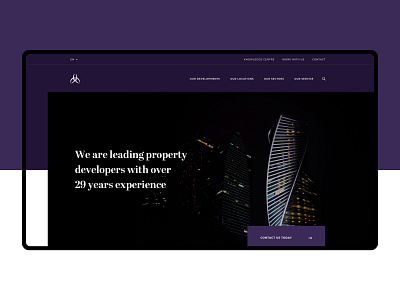 Alliance Investments - Hero design desktop header hero icons layout responsive ui user experience user interface ux web website