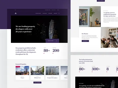 Alliance Investments - Home design homepage icon layout property typography ui user experience user interface ux web website