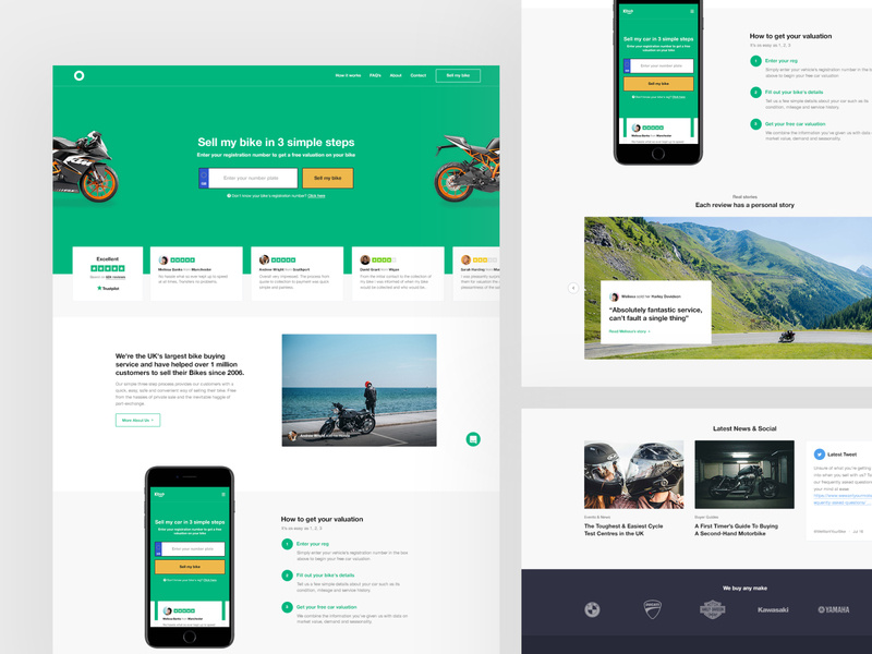 Bike Sales Full Concept icons website design ecommerce user experience user interface website design web ux ui