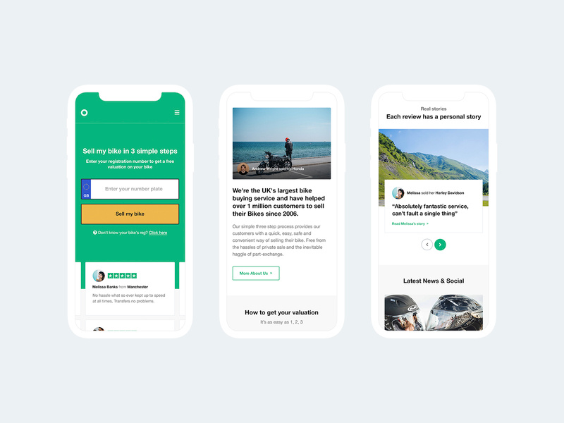 Bike Sales Responsive typography user experience user interface website sell buy ecommerce iphone x responsive design web ux ui