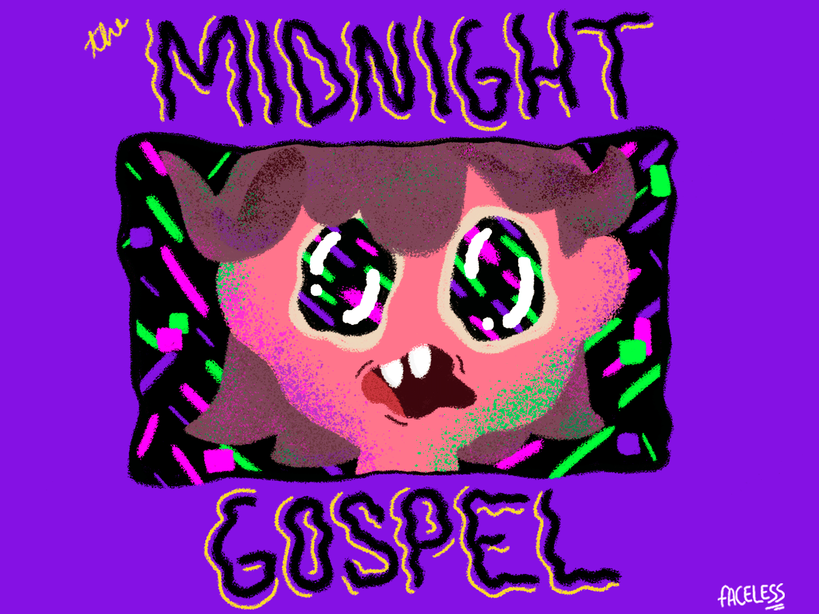 THE MIDNIGHT GOSPEL - CLANCY (Fanart) animation character clancy fanart gif illustration peru photoshop texture the midnight gospel type typography wacom