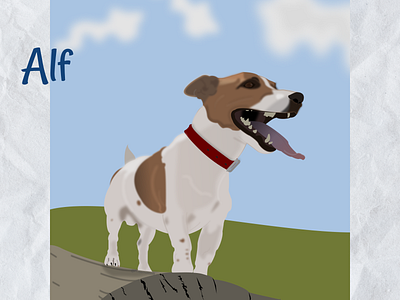 Jack russell terrier 2d art art dog illustration