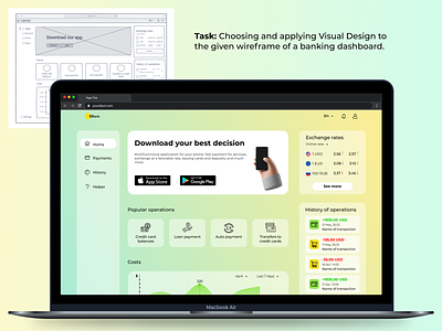 Banking dashboard 2021 app bank bank app dashboard designspot visual design wireframe