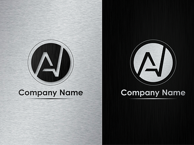 AV initial letter logo concept