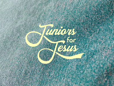 Juniors For Jesus Logo bible branding carsonwells church club cmw cmwdesign design jesus junior logo school