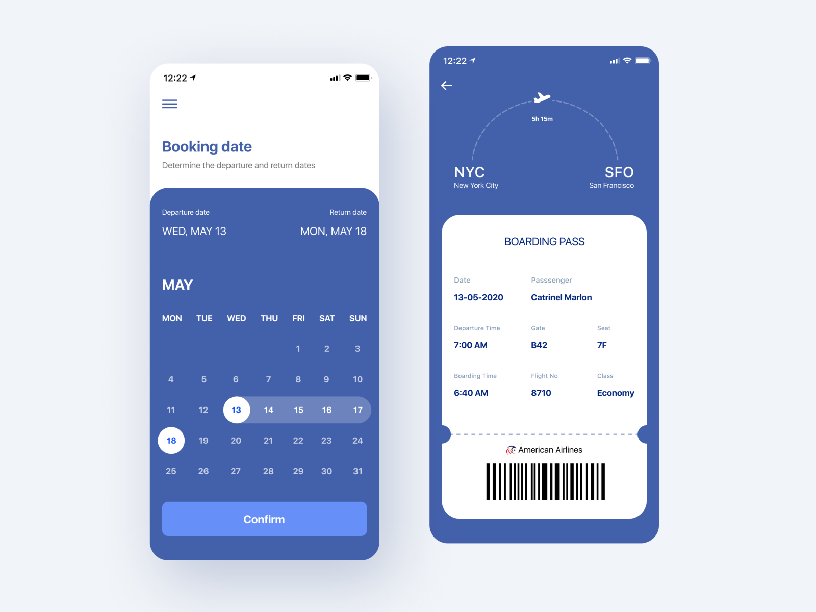 Boarding Pass by Alin Chebotareva on Dribbble