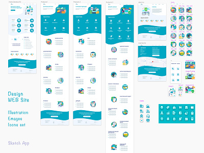 Site for pharmacy business design icon illustration site ui vector web