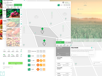 concept for agricultural app concept