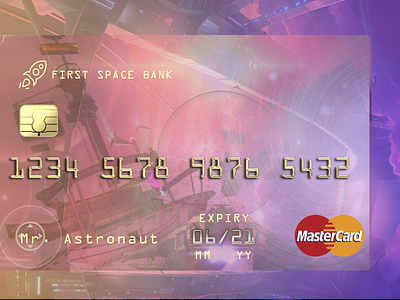 Space pay cards concept, 3 step in my concept nature at design. business card design fantastic payment profit space uxui