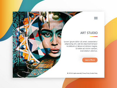 Art page concept concept design page uxui web