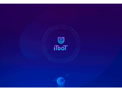 motion graphic for Site Itdot gradient illustrations isometric itdot modern web