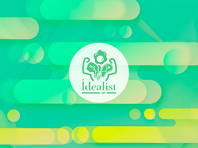 Logo Idealist delivery eco food individual food meal sport nutrition