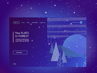 my new shot about winter forest design forest illustration web winter