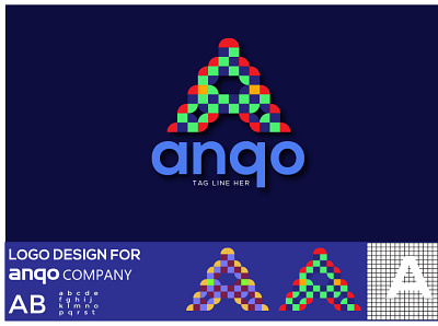 anqo logo 01 branding company flayer design graphic design icon illustration logo logo design ui ux vector