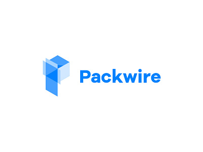 Packwire Logo box brand identity logo logos mark packaging