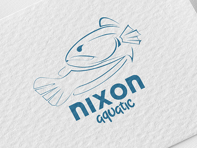Nixon Aquatic aquatic design fish icon logo vector