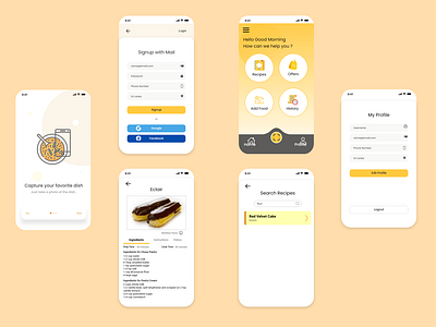 Food detecting mobile app using AI