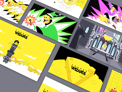 Cheeze Wizards: Press kit art direction blockchain branding cheese cheeze wizards crypto dapper dapperlabs design gaming illustration vancouver