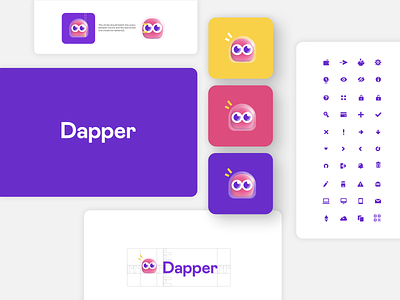 Dapper: Brand Assets art direction blockchain brand guidelines branding character crypto dapper dapperlabs design gaming icon icons iconset identity design identity system logo logotype ui vancouver vector