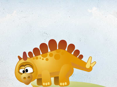 Dino Character character dinosaur game illustration stegosaurus texture