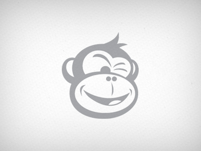 Smart Monkey brand illustration mark monkey wink