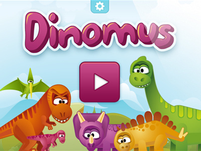 Updated Splash Screen button dinosaur game mobile ui