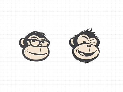 Banzai illustration logo monkey