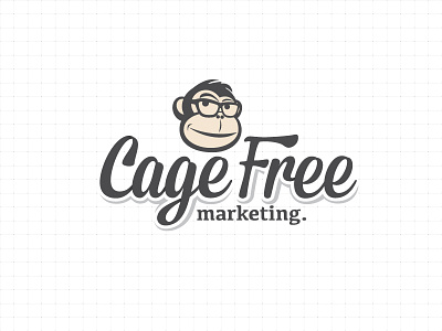 Cage Free Marketing Brand brand illustration logo monkey type