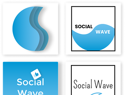 Logo Exploration | Social Wave Marketing Agency branding concept design logo logotype social social media