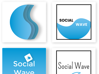 Logo Exploration | Social Wave Marketing Agency