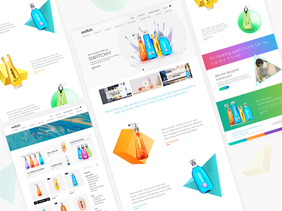 Switch - Premium Home Care Products | UI Website Design