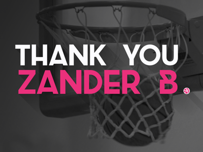 Thanks to Zander Brade for the Dribbble Invite! basket brig dribbble invite hoop long shadow