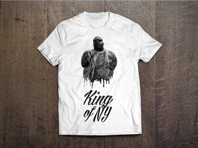 Notorious B.I.G. t-shirt design apparel design artist biggie clothing hip hop illustration music notoriousbig