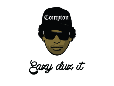 Eazy E Illustration eazy e flat hip hop illustration music